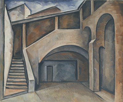 Nádvoří, 1913 od Alexander Kanoldt
