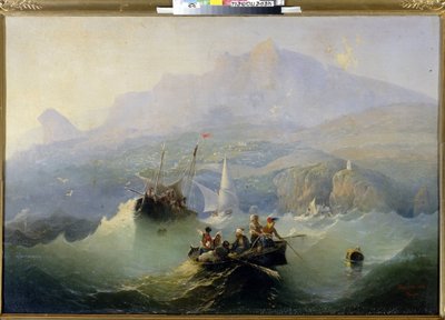 Pašeráci (Pašeráci). Obraz Alexandra Matvejeviče Dorogova (1819-1850), olej na plátně od Alexander Matveyevich Dorogov
