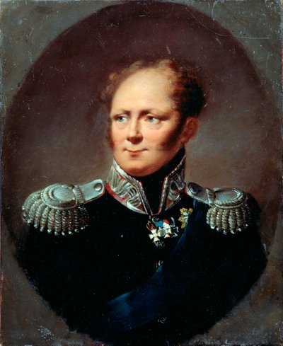 Portrét císaře Alexandra I., 1777-1825, 19. století. od Alexander Molinari