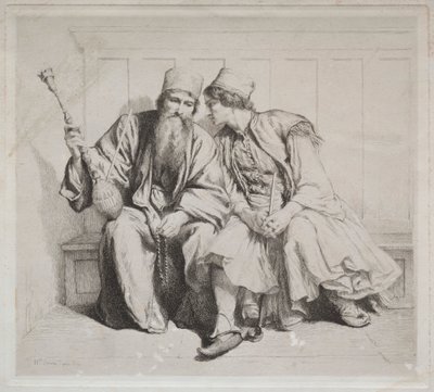 Mladý Řek v rozhovoru s knězem od Alexander Munro