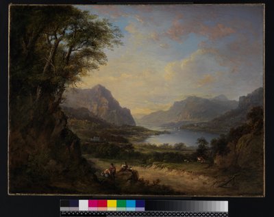 Loch Doon, Ayrshire, před rokem 1840 od Alexander Nasmyth