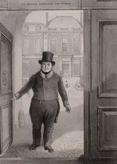Vstupní brána, Britské muzeum, Holborn, Londýn, c1850 od Alexander O