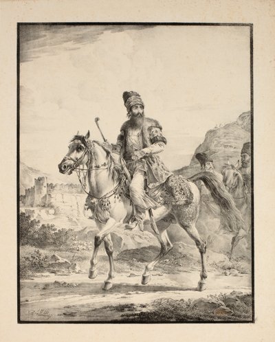 Peršan na koni, 1820 od Alexander Orlowski