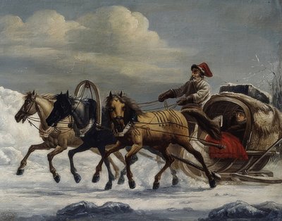 Trojka. 1816 od Alexander Osipovich Orlowski