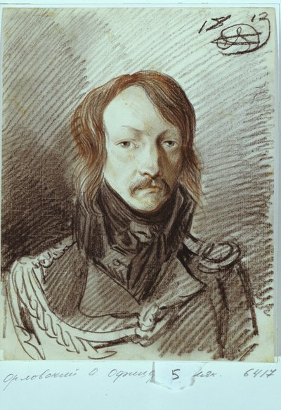 Portrét Alexeje Pavloviče Lanskoye 1789-1855, 1813 od Alexander Osipovich Orlowski