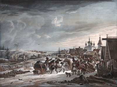 Zima, 1825 od Alexander Osipovich Orlowski