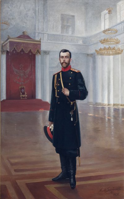 Portrét císaře Mikuláše II 1868-1918, 1898 od Alexander Petrovich Safonov
