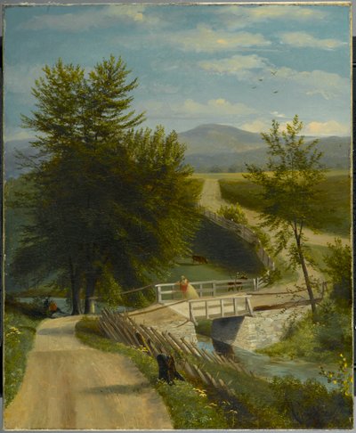 Milenecká procházka, kolem 1850-60 od Alexander Ransom