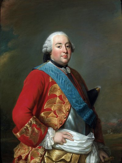 Portrét Ludvíka Filipa I. (1725-1785), vévody z Orleans dit Le Gros - Obraz Alexandra (Alexandra) Roslina (1718-1793), cca 1770 - Olej na plátně - Nationalmuseum Stockholm od Alexander Roslin
