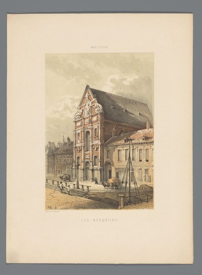 Augustiniánský kostel v Maastrichtu Les Augustins (název na objektu) Monuments de Maastricht (název série) od Alexander Schaepkens