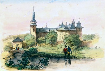 Zámek Geulle (Alexander Schaepkens, asi 1840) od Alexander Schaepkens
