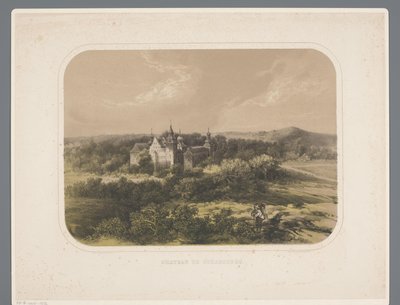 Zámek Schaesberg Chateau de Schaesberg (název na objektu) Rolduc et ses environs (název série) od Alexander Schaepkens