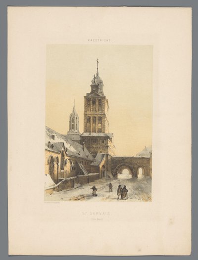 Bazilika svatého Servatia v Maastrichtu St Servais (Côté Nord) (název na objektu) Monuments de Maastricht (název série) od Alexander Schaepkens
