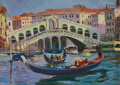 Benátky – most Rialto – gondoly od Alexander Shandor