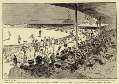 Anglie proti Novému Jižnímu Walesu; Jedenáctka pana Stoddarta nastupuje na hřiště ke svému prvnímu zápasu v Sydney od Alexander Stuart Boyd
