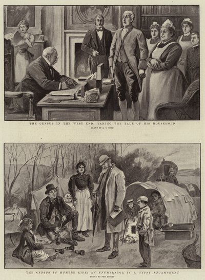 Sčítání lidu ve West Endu, s příběhem jeho domácnosti, sčítání lidu ve skromném životě, sčítač v cikánském táboře od Alexander Stuart Boyd
