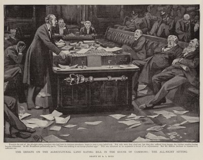 Debata o návrhu zákona o hodnocení zemědělské půdy v Dolní sněmovně, celonoční zasedání od Alexander Stuart Boyd