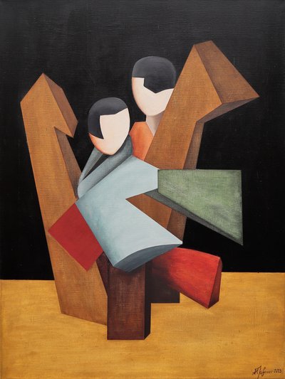 Geometrický pár v objetí od Alexander Trifonov