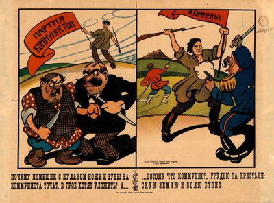 Proč si statkář a kulak brousí nože a zuby..., 1920. od Alexander Vasilyevich Lebedev