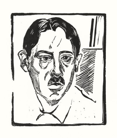 Autoportrét, 1919 od Alexander Vasilyevich Shevchenko