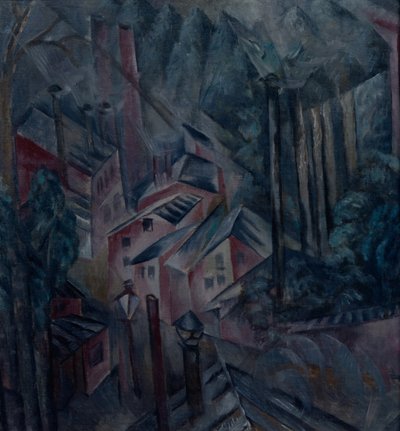 Město, 1919 od Alexander Vasilyevich Shevchenko