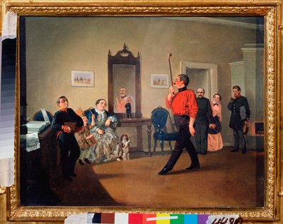 Pokojné Marsománie - obraz Alexandra Vasiljeviče Ustinova (1796-1868), olej na plátně od Alexander Vasilyevich Ustinov