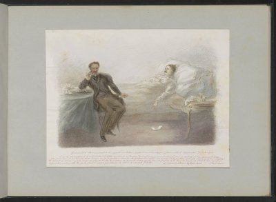 Gustave Doré na smrtelné posteli od Alexander Ver Huell