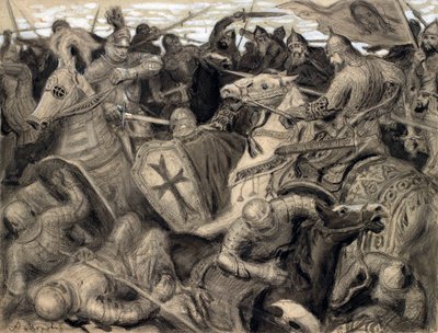 "Alexander Něvskij"" Scene de bataille a l