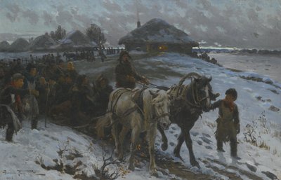 Odcházení na lov, 1915 od Alexander Vladimirovich Makovsky