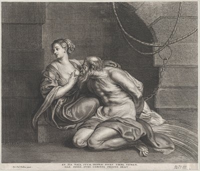 Cimon a Pero, ca. 1650-90., ca. 1650-90. od Alexander Voet