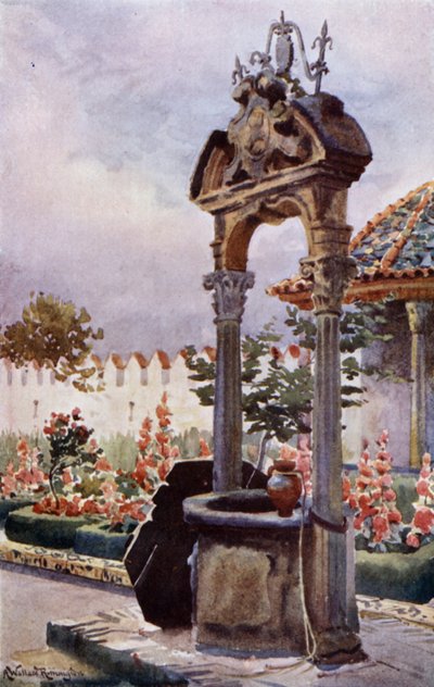V zahradě Andalusie (barevné lito) od Alexander Wallace Rimington