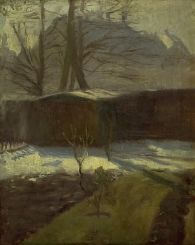 Zahrada v zimě, Helenevej. Kodaň od Alexander Wilde
