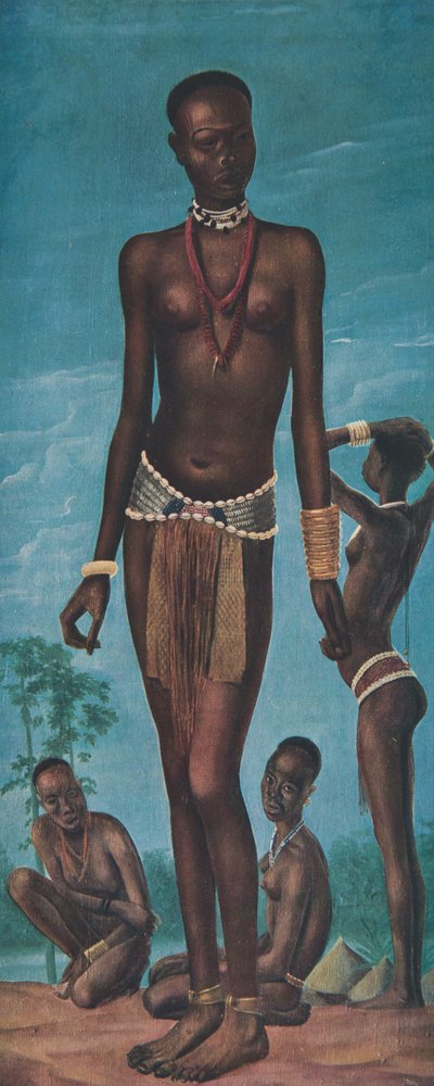 Daboa, jeune fille Sara (Fort Archambault), z Dessins et Peintures d