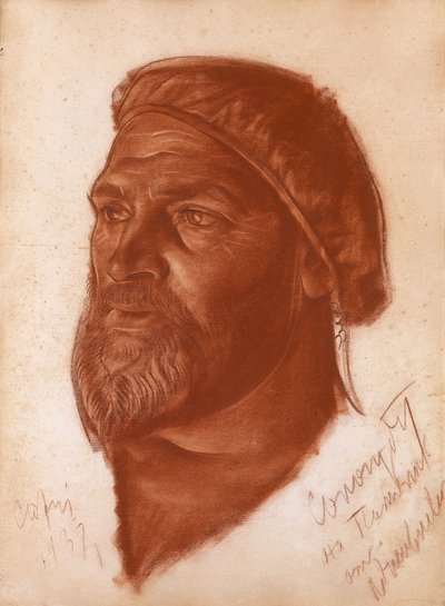 Portrét architekta Leonida Romanoviče Sologuba 1884-1956, 1933 od Alexander Yevgenyevich Yakovlev