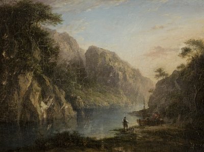 Pass of the Cows, Highlands, konec 18.-začátek 19. století (olej na dřevěné desce) od Alexander after Nasmyth
