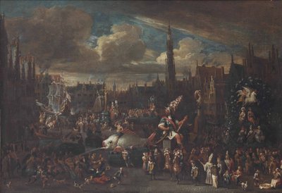 Ommegang v Antverpách u Meiru od Alexander van Bredael
