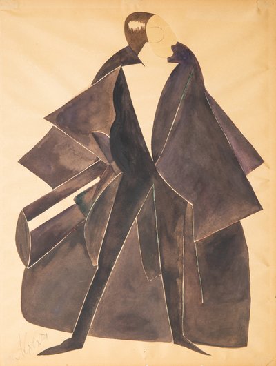 Kostýmní návrh hry Soudruh Khlestakov od Dmitrije Smolin, cca 1921. od Alexandra Alexandrowna Exter