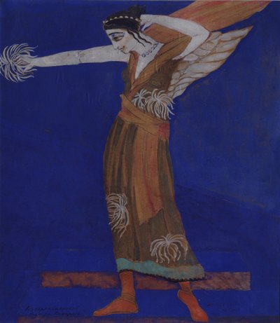 Kostýmní návrh hry Famira-kifared od I. Annenského, 1916 od Alexandra Alexandrowna Exter