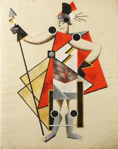 Kostýmní návrh hry The Invisible Lady, 1924 od Alexandra Alexandrowna Exter