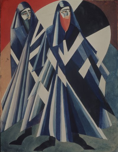 Židé. Kostýmní návrh divadelní hry Salomé od O. Wilda, 1917 od Alexandra Alexandrowna Exter