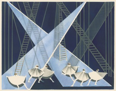 Scénický design z portfolia Décors de Théâtre, 1930. od Alexandra Alexandrowna Exter