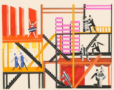 Scénický design z portfolia Décors de Théâtre, 1930. od Alexandra Alexandrowna Exter