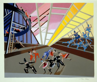 Scénografie pro balet, ilustrace z 