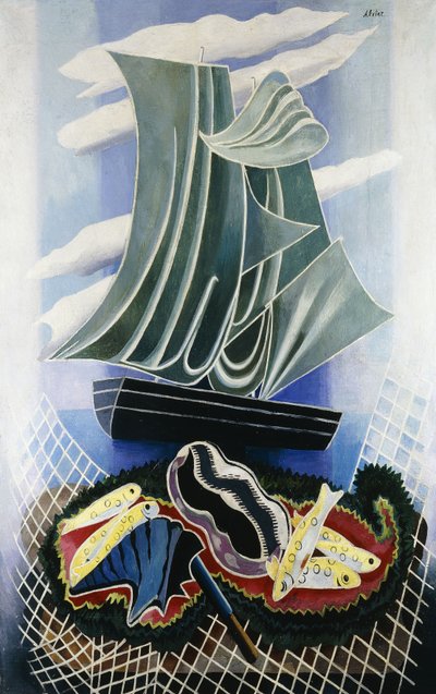 Loď; Le Bateau, kolem roku 1936 (olej na plátně) od Alexandra Alexandrowna Exter