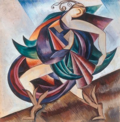 Figurka moskevského představení, divadlo Kamerny, 17. května 1921 od Alexandra Alexandrowna Exter
