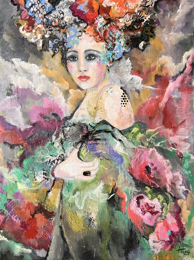 Éterický květinový portrét od Alexandra Higgins