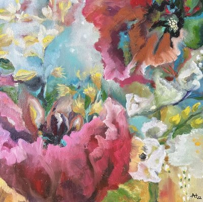 Živý květinový abstrakt od Alexandra Higgins