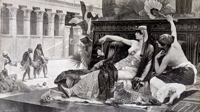 Kleopatra zkouší jedy na své poddané - od Cabanela od after Alexandre Cabanel
