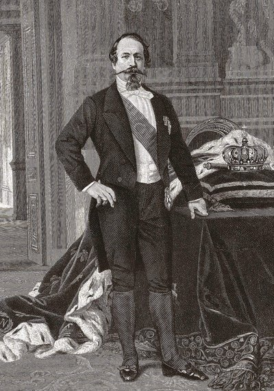 Portrét Napoleona III., císaře Francouzů - grav. z obrazu Alessandra Cabanela. od after Alexandre Cabanel