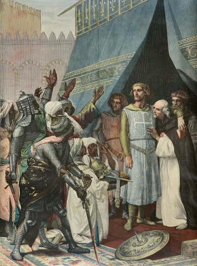 Svatý Ludvík a Jeruzalém (rytina) od Alexandre (after) Cabanel